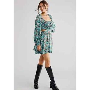 Free People Jael Printed Mini Dress
